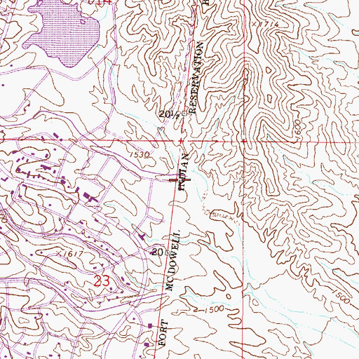 Topographic Map of Colony Wash, AZ