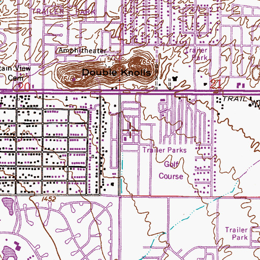 Topographic Map of Dollbeer Mobile Home Ranch, AZ