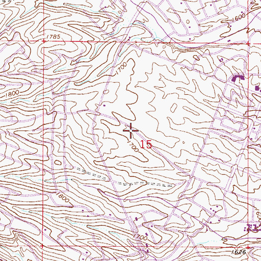 Topographic Map of Fountain Hills Dam Number Four, AZ