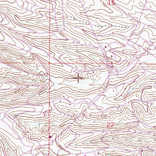 Topographic Map of Fountain Hills Dam Number Nineteen, AZ