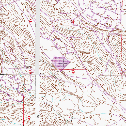 Topographic Map of Fountain Hills Dam Number Six, AZ