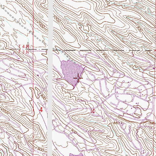 Topographic Map of Fountain Hills Dam Number Thirty Six, AZ