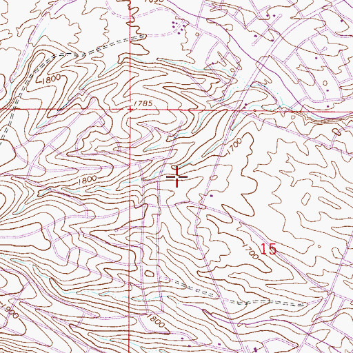 Topographic Map of Fountain View, AZ