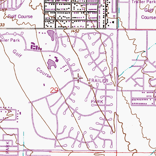 Topographic Map of Fountain of the Sun, AZ