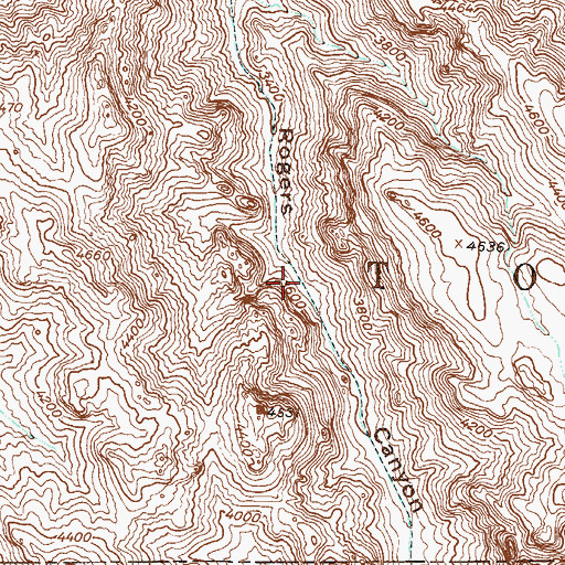 Topographic Map of Hole Spring, AZ