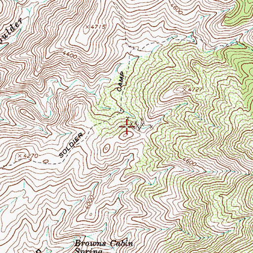 Topographic Map of Laubs Mine, AZ
