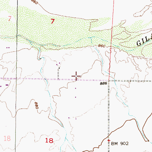 Topographic Map of Maricopa County, AZ