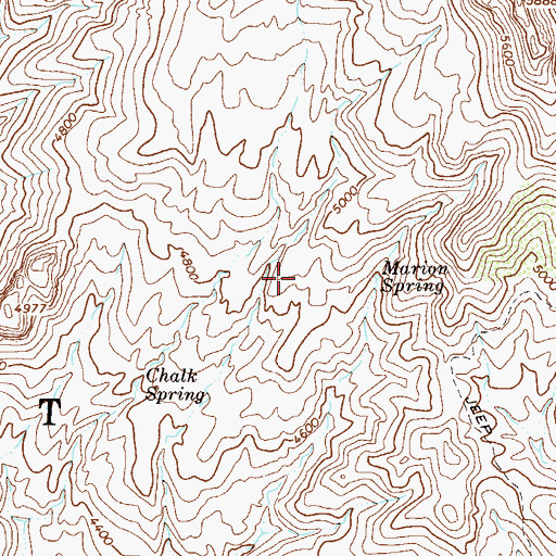 Topographic Map of Marion Spring Number One, AZ