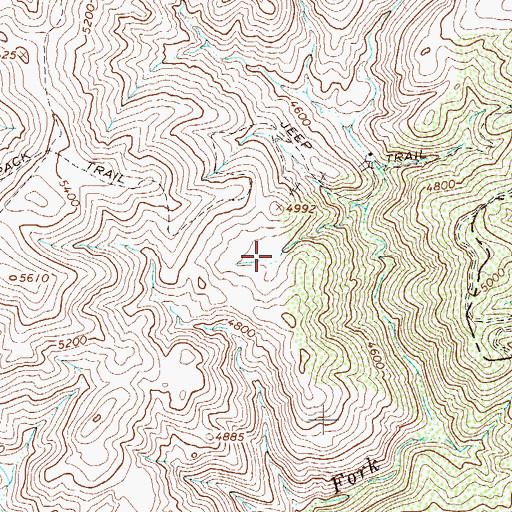 Topographic Map of Martin Spring, AZ