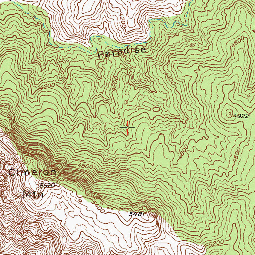 Topographic Map of Park Spring, AZ