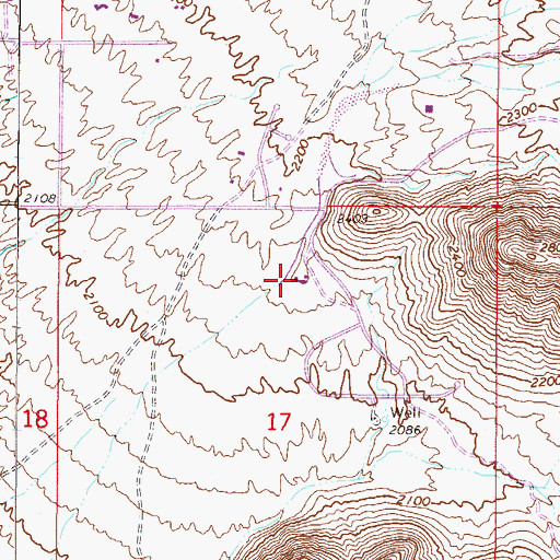Topographic Map of Pinnacle Peak Heights, AZ