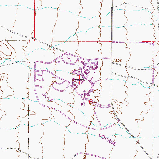 Topographic Map of Rio Verde, AZ