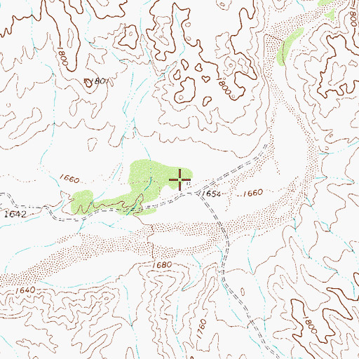 Topographic Map of Rio Verde Well, AZ