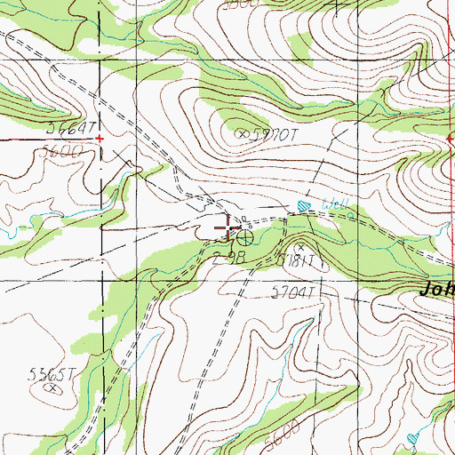 Topographic Map of Dart Ranch, AZ