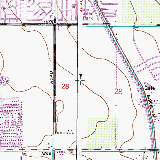 Topographic Map of Summer Mesa, AZ