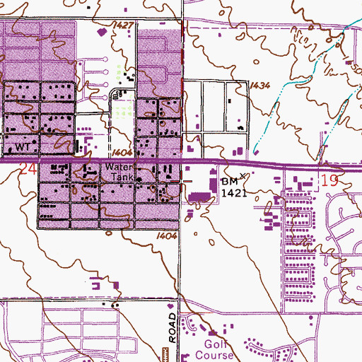Topographic Map of Sunvalley Square Shopping Center, AZ