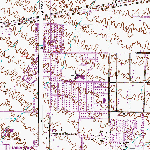 Topographic Map of Taft Elementary School, AZ