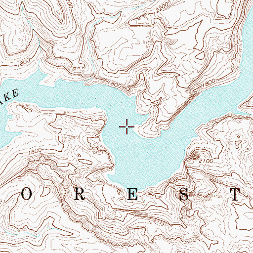 Topographic Map of The Point Recreation Site, AZ