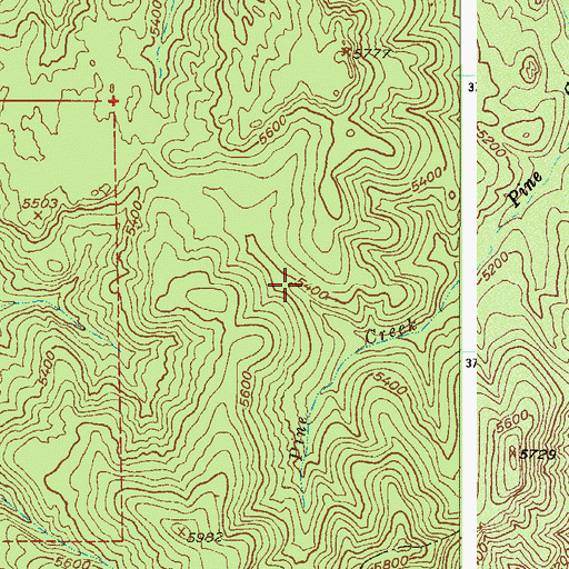 Topographic Map of Turney Spring, AZ