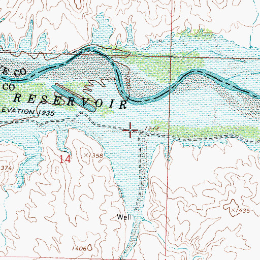Topographic Map of Date Creek, AZ