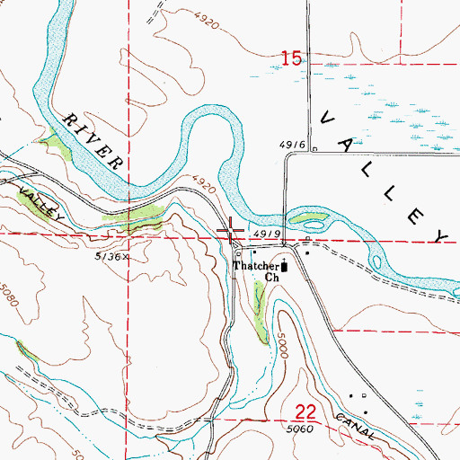 Topographic Map of Alder Creek, ID