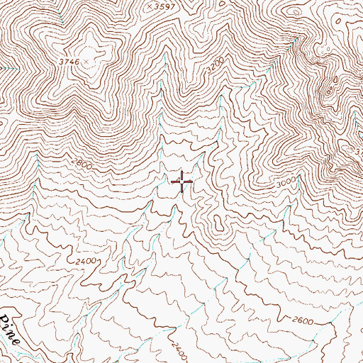 Topographic Map of White Rock Spring, AZ