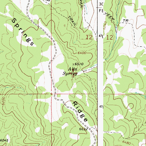 Topographic Map of Alto Spring, ID