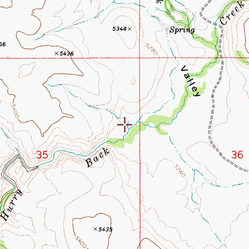 Topographic Map of Anne Valley, ID