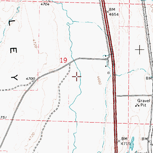Topographic Map of Arkansas Creek, ID