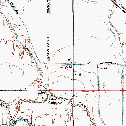 Topographic Map of B Lateral, ID