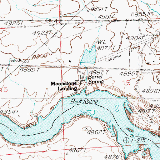 Topographic Map of Barrel Spring, ID