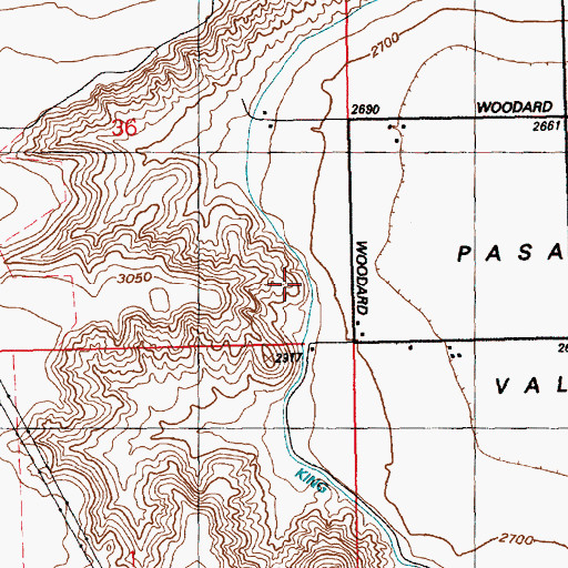 Topographic Map of Basin Lateral, ID