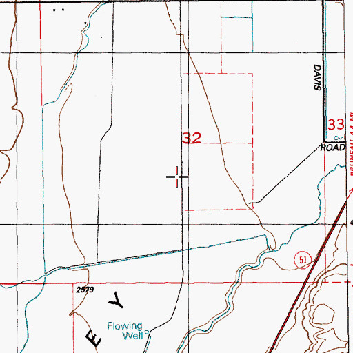 Topographic Map of Benham Canal, ID
