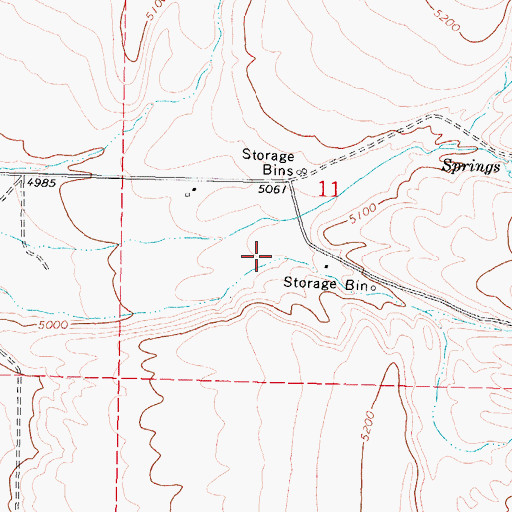 Topographic Map of Big Canyon, ID