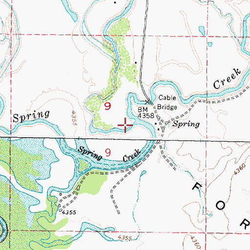 Topographic Map of Big Jimmy Creek, ID