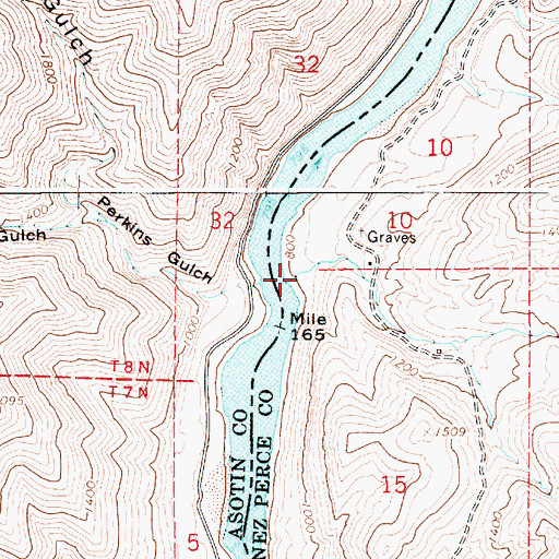 Topographic Map of Billy Creek, ID