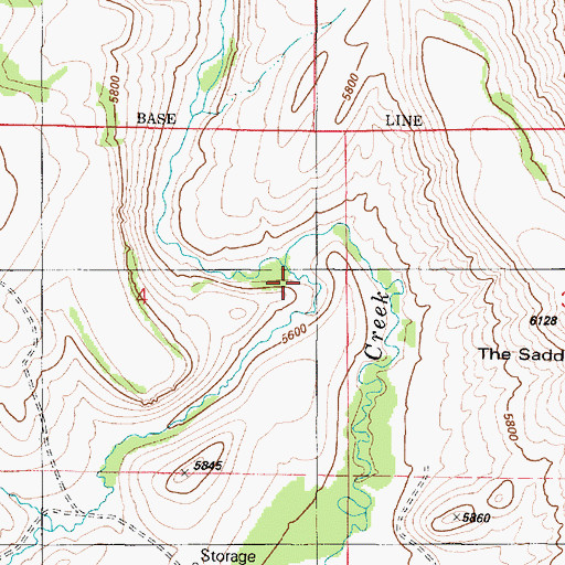 Topographic Map of Birch Creek, ID