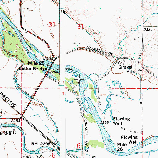 Topographic Map of Bissel Creek, ID