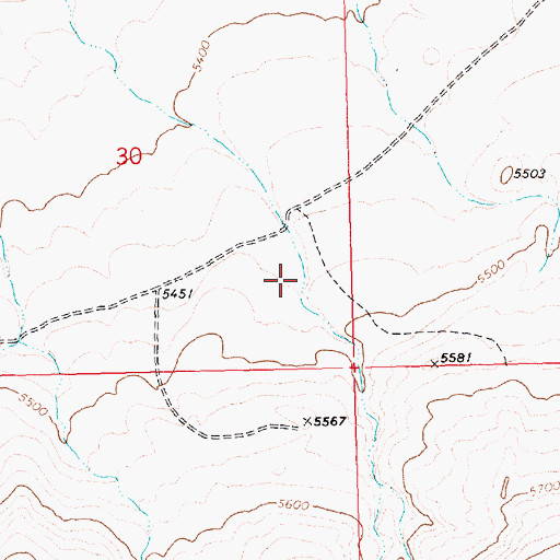 Topographic Map of Black Canyon, ID