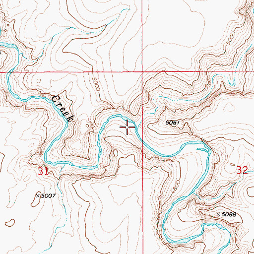 Topographic Map of Black Canyon, ID