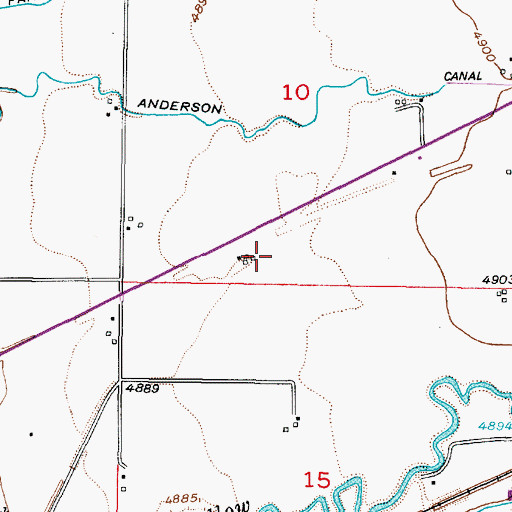 Topographic Map of Boomer Canal, ID