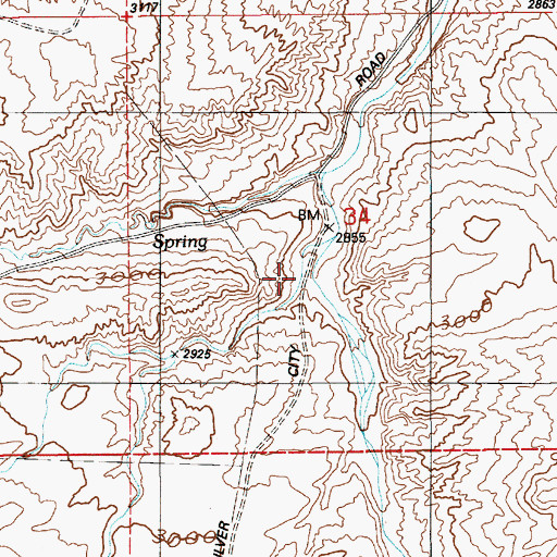 Topographic Map of Briar Creek, ID