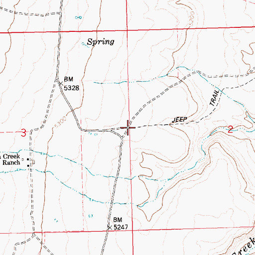 Topographic Map of Browns Bench, ID