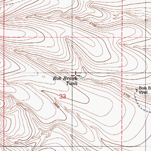 Topographic Map of Bob Brown Tank, AZ