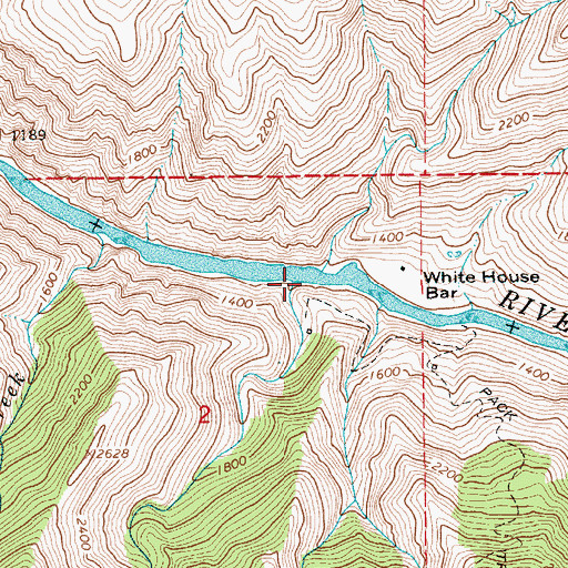 Topographic Map of Burnt Creek, ID