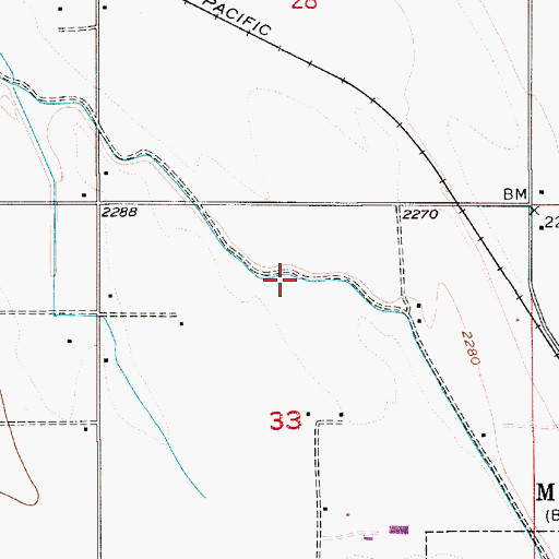 Topographic Map of C Line Canal, ID