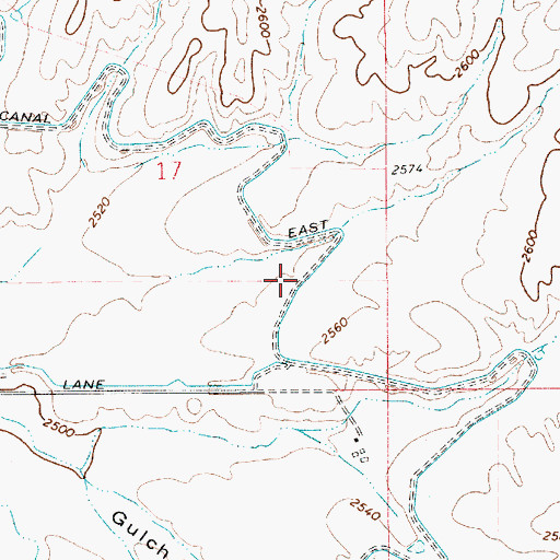 Topographic Map of C-Line Canal East, ID