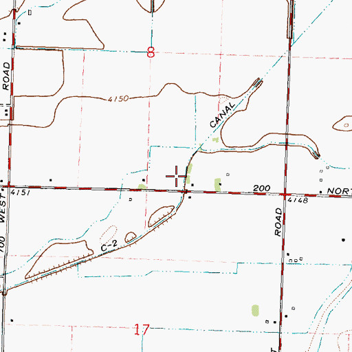 Topographic Map of C-2 Canal, ID