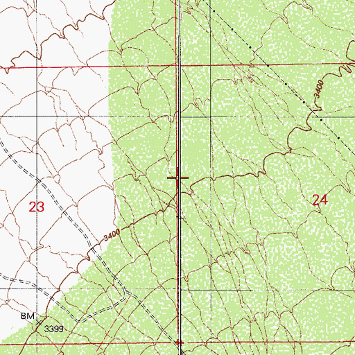Topographic Map of Box Canyon Wash, AZ