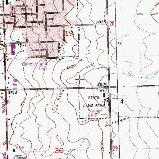Topographic Map of Canyonside Christian School, ID